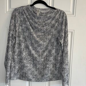 Worthington Monochrome Long Sleeve Top